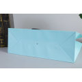Sky Blue Color Shopping Paper Bag Qwn Design Customize